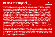 Blast Dragon, a Font by Sharkshock (Thumbnail 5 of 6)