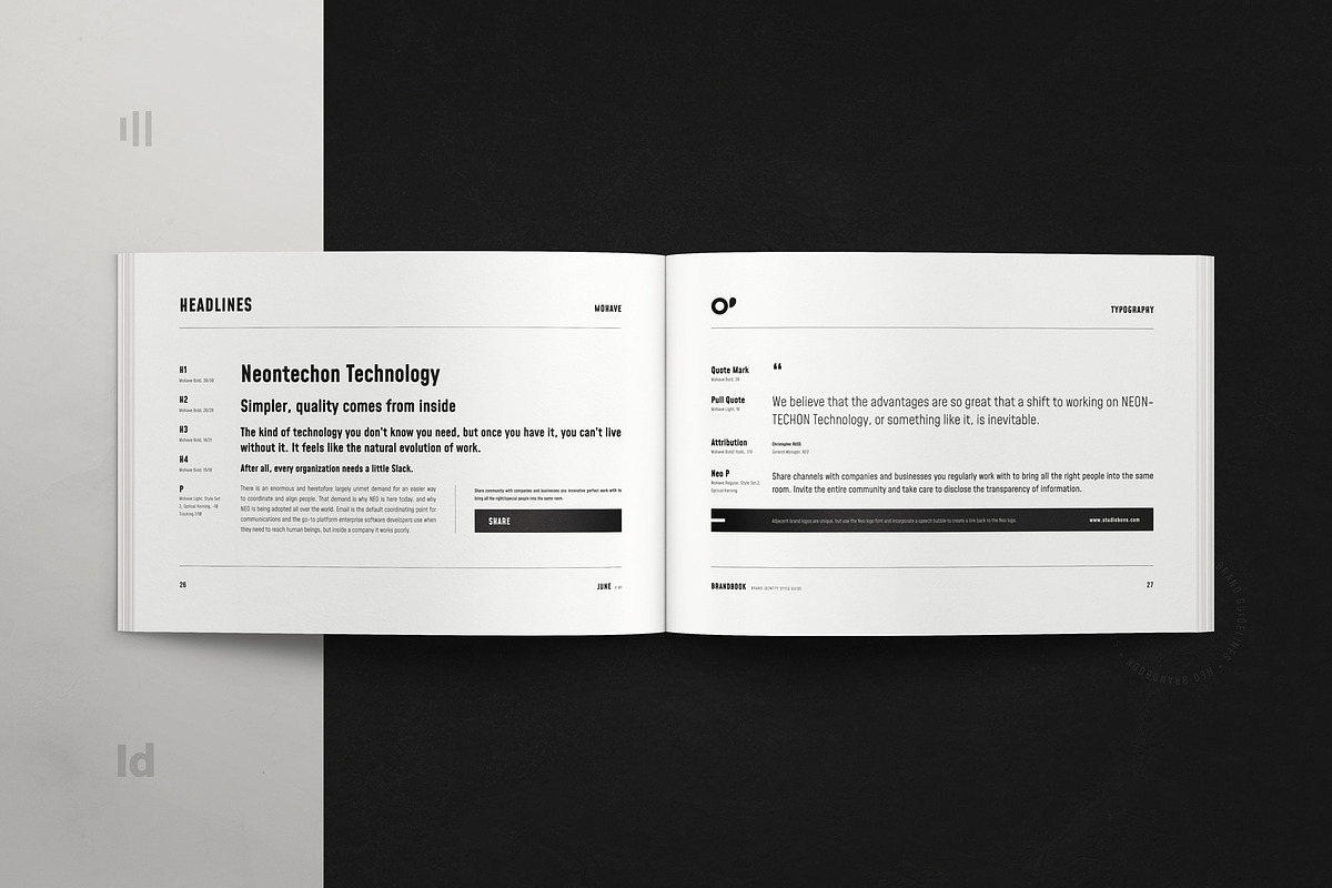 NEO | Brand Guidelines, a Brochure Template by Studio Bons (Photo 16 of 35)