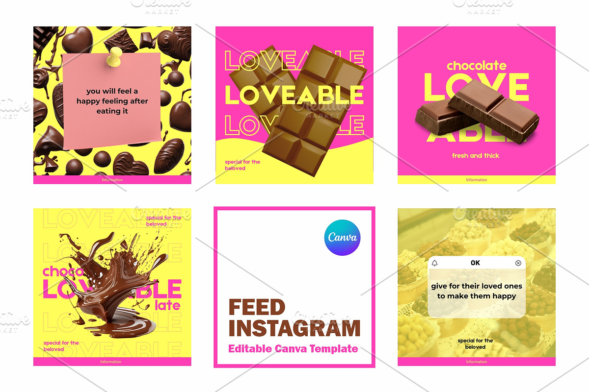 Instagram Feed Template - Canva, a Social Media Template by Null Stuido (Photo 1 of 3)