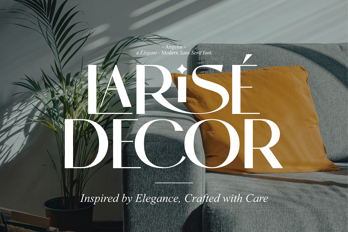 Angelin - Modern Sans Serif Font, a Sans Serif Font by Keithzo (Photo 4 of 9)