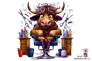 Cow Hair Beauty Salon PNG Bundle, a Graphic by Clipart Bloom (Thumbnail 12 of 18)