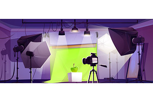 Photo studio cartoon interior, a Technology Illustration by art PVP - market