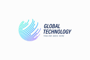 Global Technology Digital Logo, a Branding & Logo Template by Signatoro
