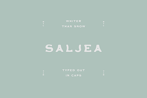 Saljea Typeface