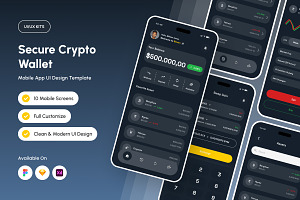 Bexon - Secure Crypto Wallet Mobile, an App Template by productype1