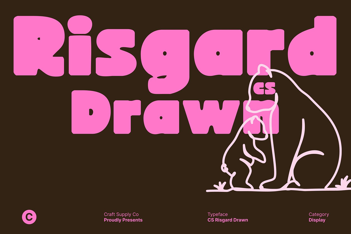 CS Risgard Drawn, a Sans Serif Font by Craft Supply Co. (Photo 1 of 8)