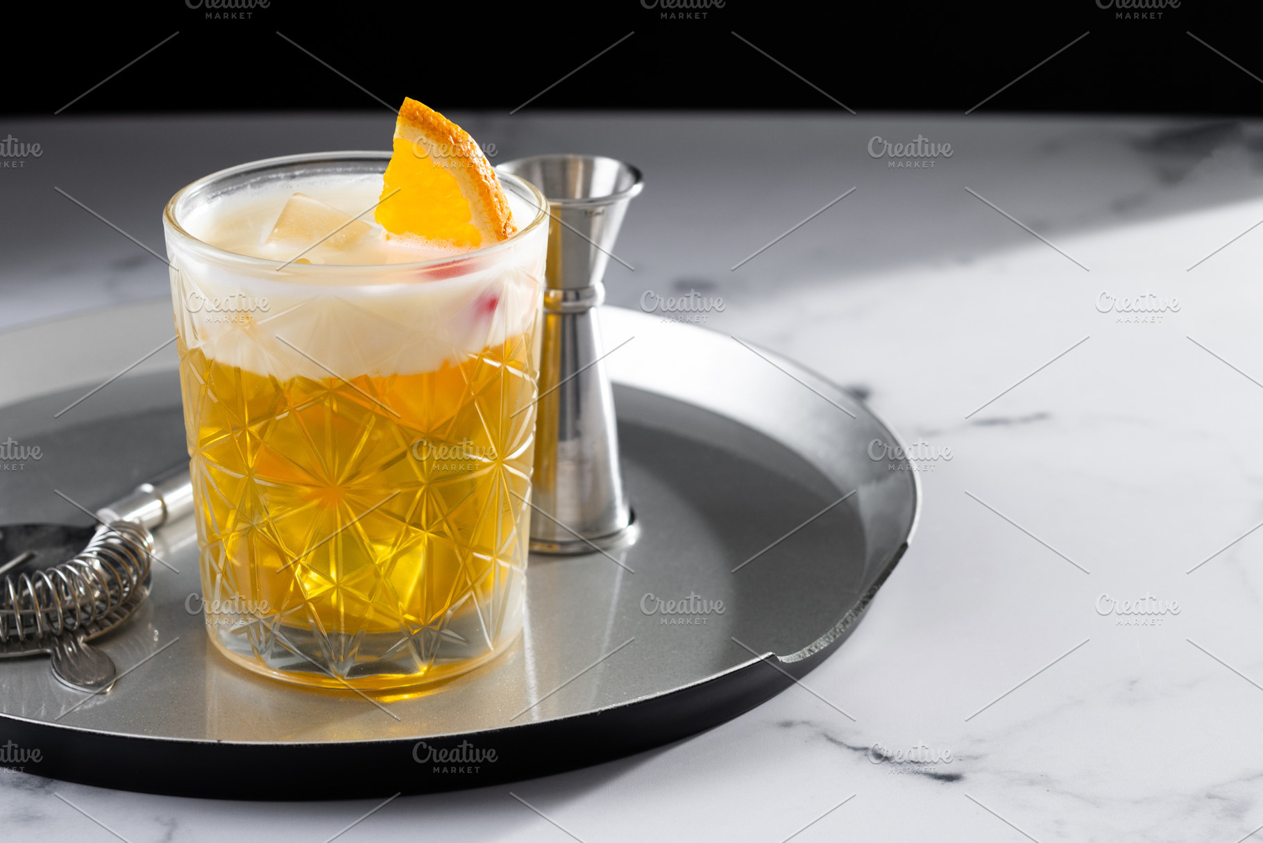Classic cocktail whiskey sour, a Food & Drink Photo by etorres69