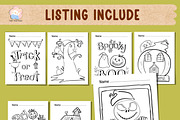 Halloween Activity Pack 80+ elements, an Illustration by Annyillustration (Thumbnail 1 of 9)
