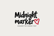 Midnight Marker | Handwritten Font, a Handwritten Font by gafaroff studio (Thumbnail 1 of 6)