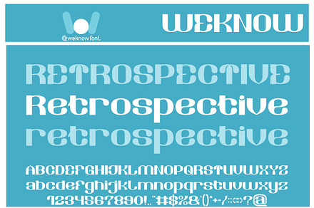 Retrospective font