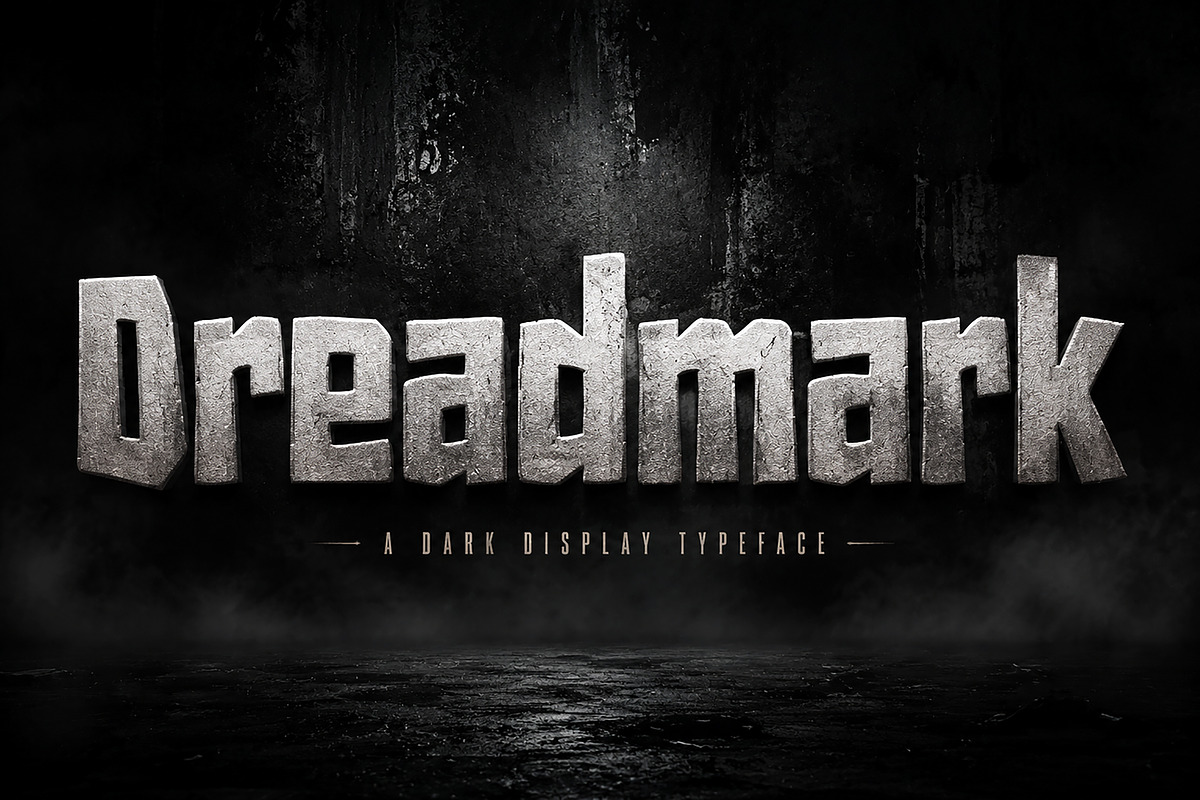 Dreadmark – Bold Horror Display, a Script Font by Wow Magic (Photo 1 of 5)