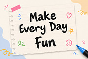 Drefiona Playful Rounded Font, a Handwritten Font by Maulana Creative (Thumbnail 5 of 7)