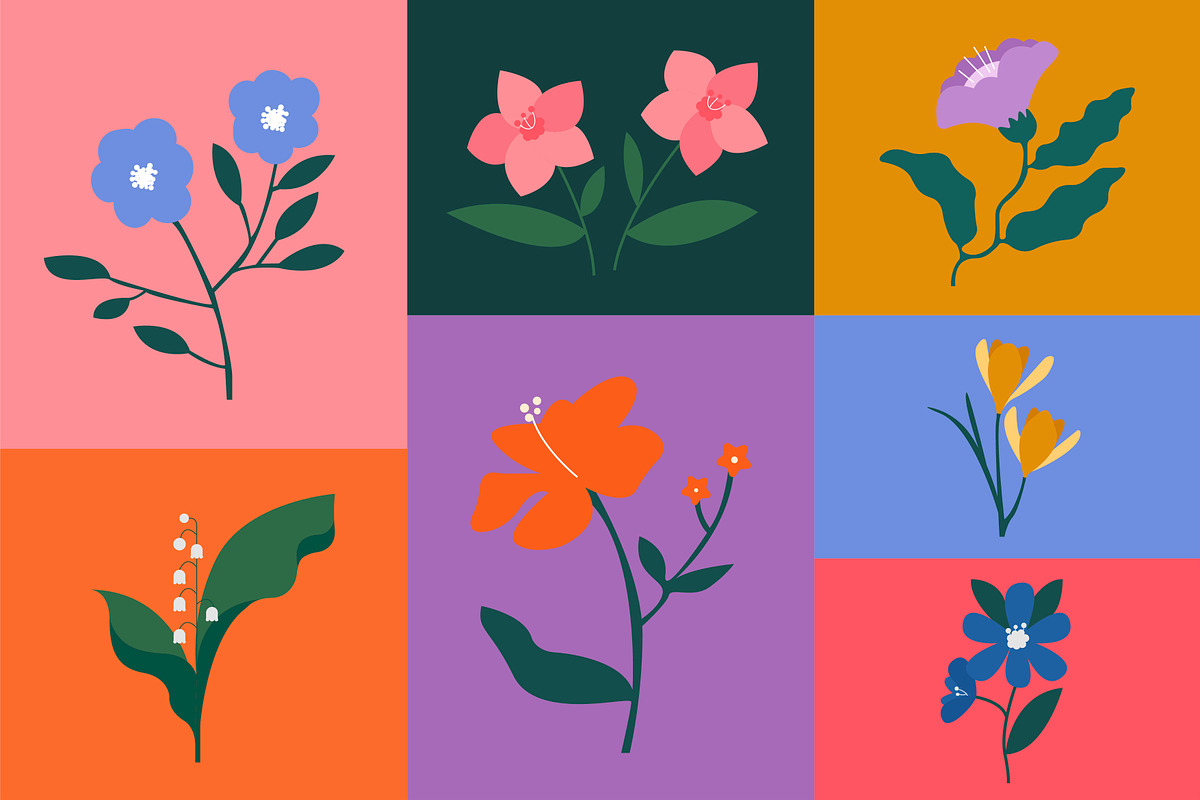VASES & PLANTS - Illustrations, a Texture Illustration by Hybridbee Design (Photo 3 of 7)