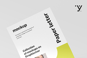 Paper Letter Mock-up, an Advertising Mockup by Yogurt86