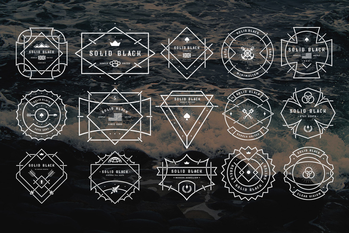 15 Monogram Badge preview 5