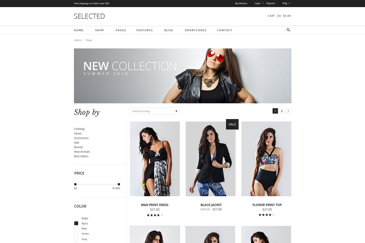 SELECTED- ecommerce PSD template, a Websites & App Template by inSTUDIO43 (Photo 4 of 5)