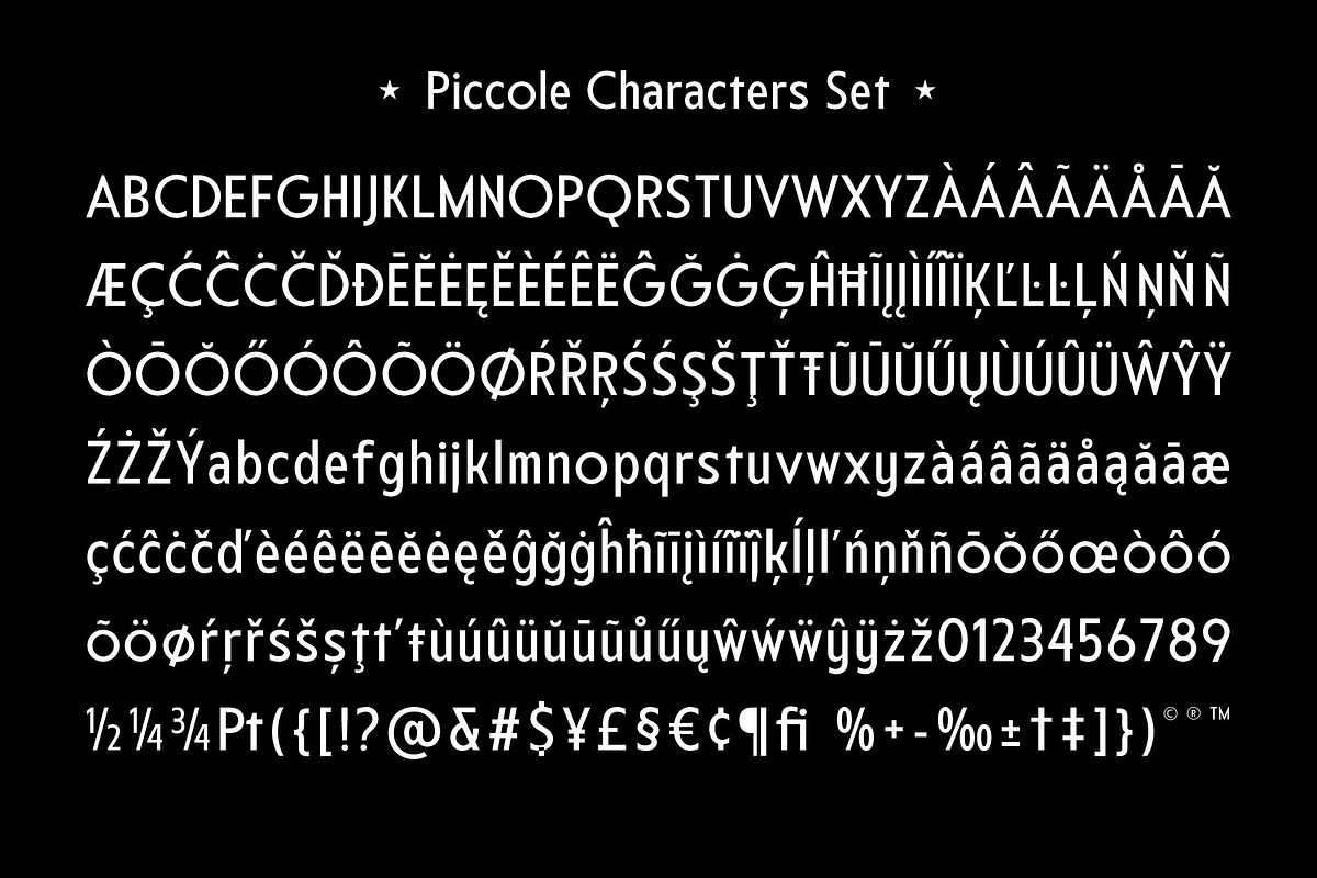 Piccole Font, a Sans Serif Font by Glyphminds Studios (Photo 10 of 10)