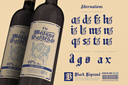 Black Kiyrand Typeface, a Blackletter Font by alit design (Thumbnail 16 of 17)