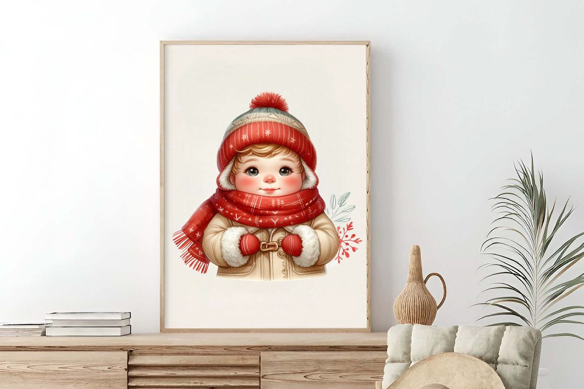 Winter Baby Clipart Christmas PNG, an Illustration by SinaCreation (Photo 4 of 7)