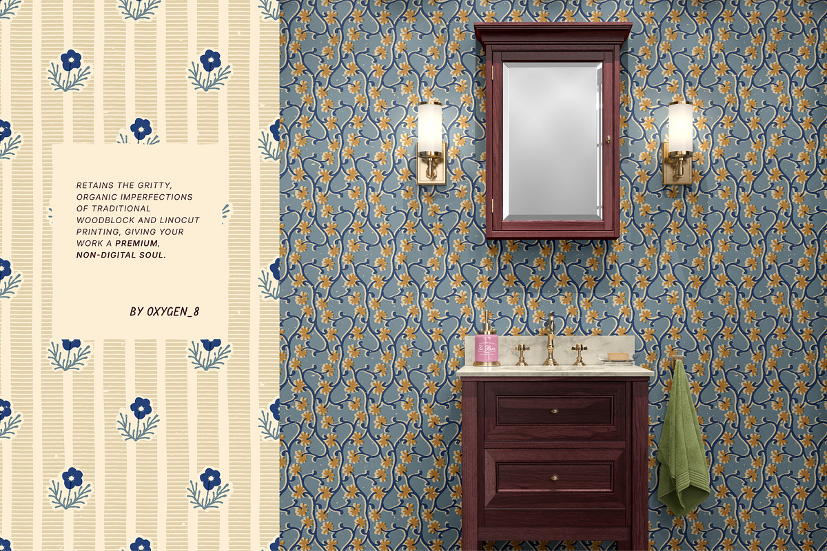 Block Print. Seamless Patterns, a Pattern Graphic by oxygen_8 (Photo 4 of 8)