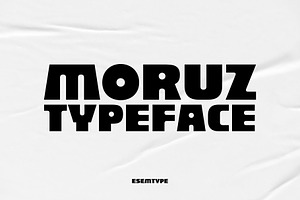 Moruz | Display Typeface | Two Style