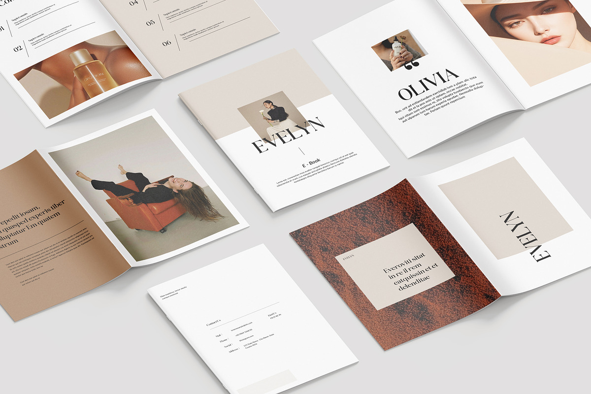 Evelyn Editorial Lookbook, a Magazine Template by slidestock55 (Photo 7 of 9)