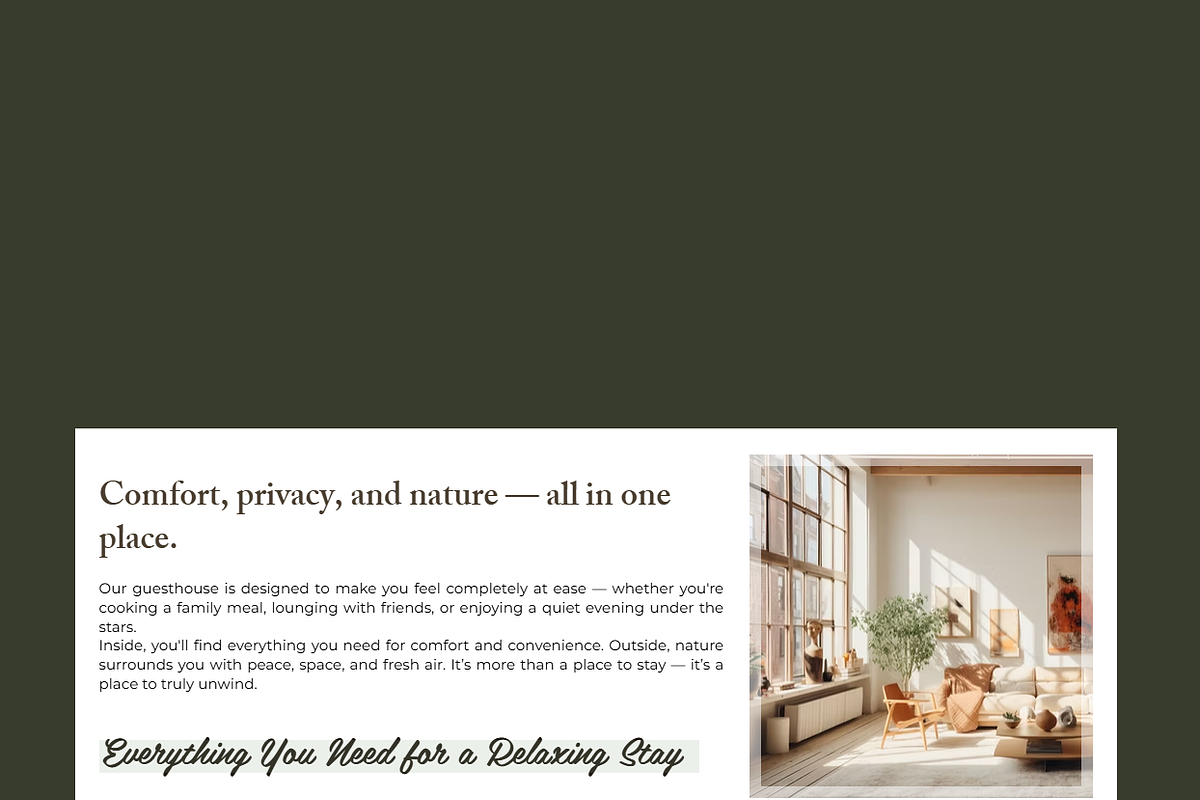 Guesthouse - Wix Studio Website preview 2