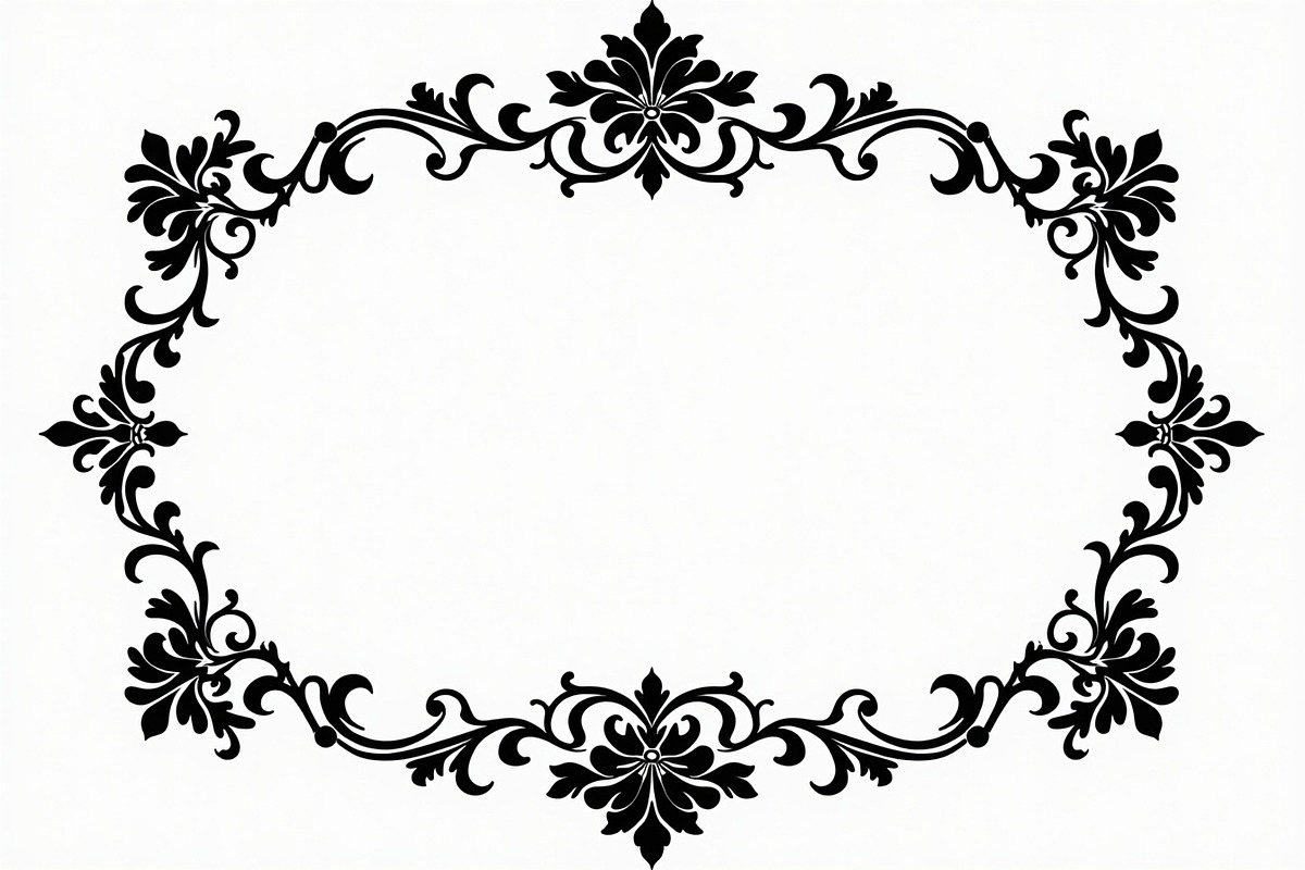 Vintage Frame Laser Cut Files, an Illustration by hafijul (Photo 2 of 9)