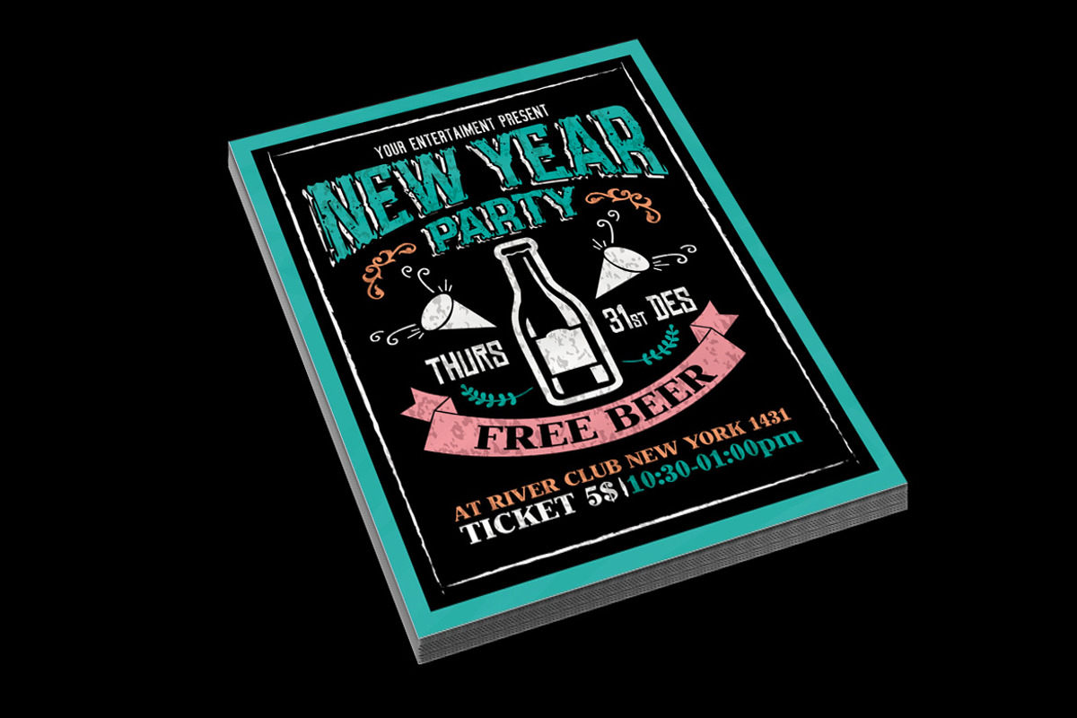 New Year Beer Party, a Flyer Template by Muhamad Iqbal hidayat (Photo 2 of 4)
