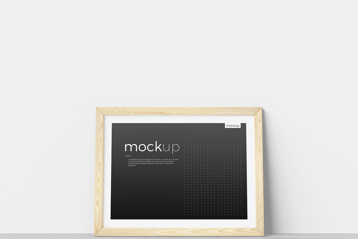 Framed Picture Mockup, a Print Template by KIPET (Photo 12 of 14)