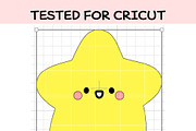 Baby Star SVG | Cute Kawaii Star, an Illustration by TheHitShop (Thumbnail 3 of 9)