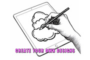 50 Clouds Procreate Stamps Brushes, a Brush Add-On by Procreate Sale (Thumbnail 3 of 6)