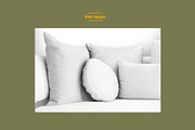 Organic Cotton Throw Pillow Mockup, a Household Mockup by Designertale (Thumbnail 6 of 6)