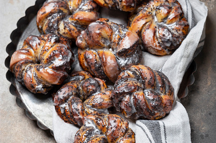 Homemade buns with poppy seeds, a Food & Drink Photo by Marina_Pronina