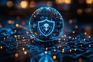 Visual representation of cybersecuri, a Photo by Tanuart