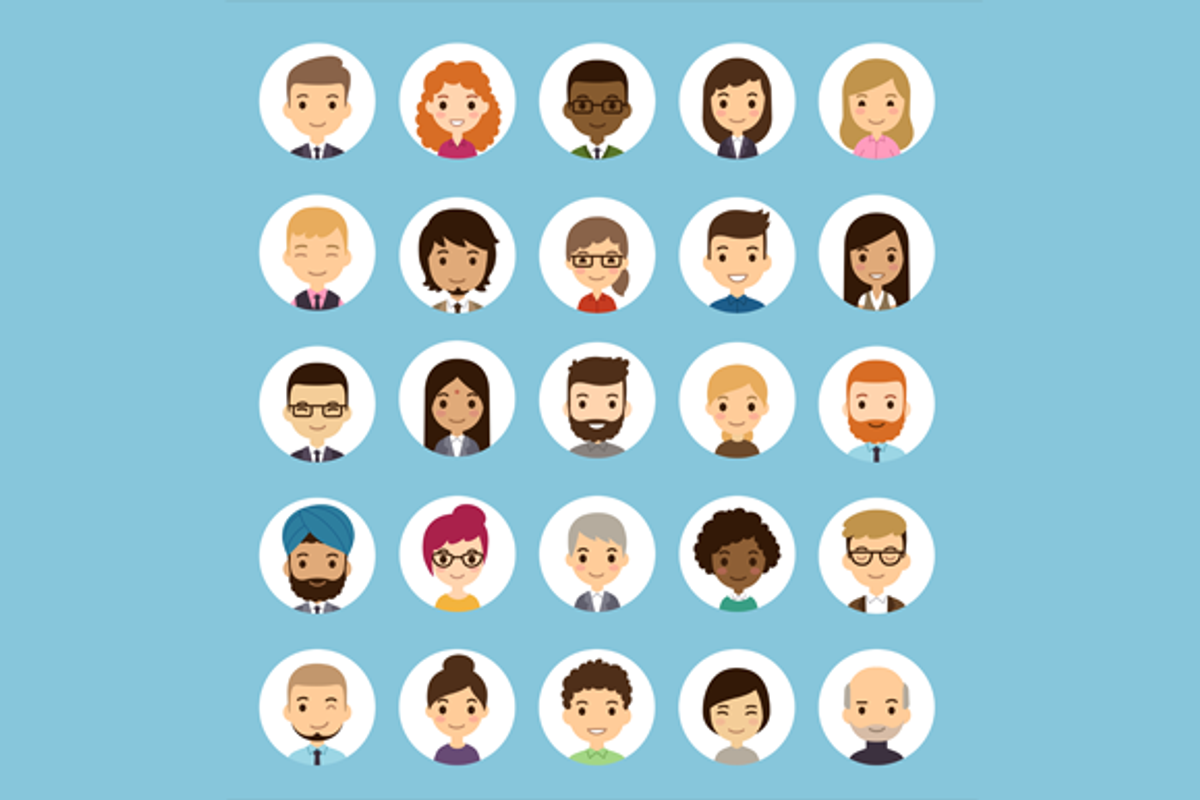 Cartoon vector avatars, a Person Illustration by Irina Mir (Photo 2 of 3)