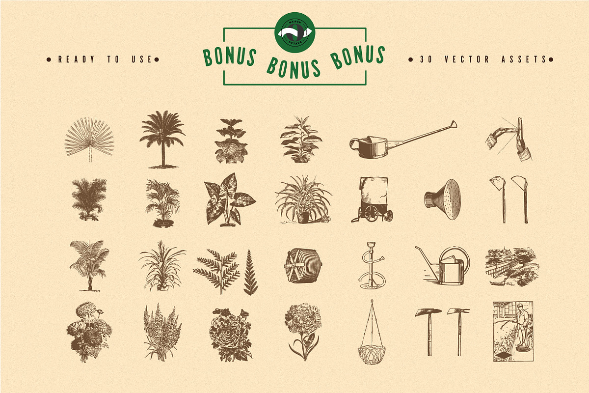 Trippy Safari Font & Illustrations preview 5