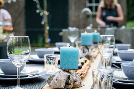 BBQ Outdoor with food preparations