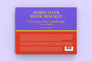 US Letter Size Landscape Book Mockup, a Books & Magazine Mockup by Illusiongraphic (Thumbnail 8 of 31)