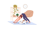 People do sports, home workout set, a Sport Illustration by PaperTrident (Thumbnail 3 of 9)