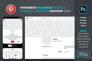 Pinterest Business Profile Mockup