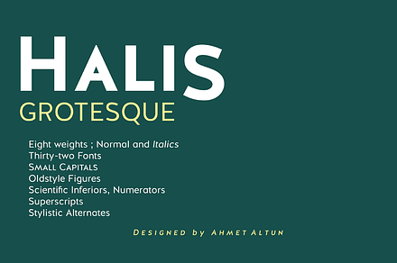 Halis Grotesque, a Sans Serif Font by Ahmet Altun