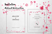 Abstrack Watercolour Invitation, an Invitation Template by byfloraison (Thumbnail 3 of 6)