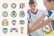 Soccer/Football Filled Icons BUNDLE, an Icon by Sargatal (Thumbnail 5 of 7)
