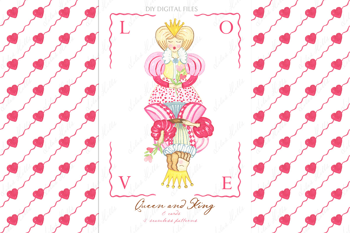 Valentines Day King Queen Cards DIY, a Graphic by LABFcreations (Photo 1 of 4)