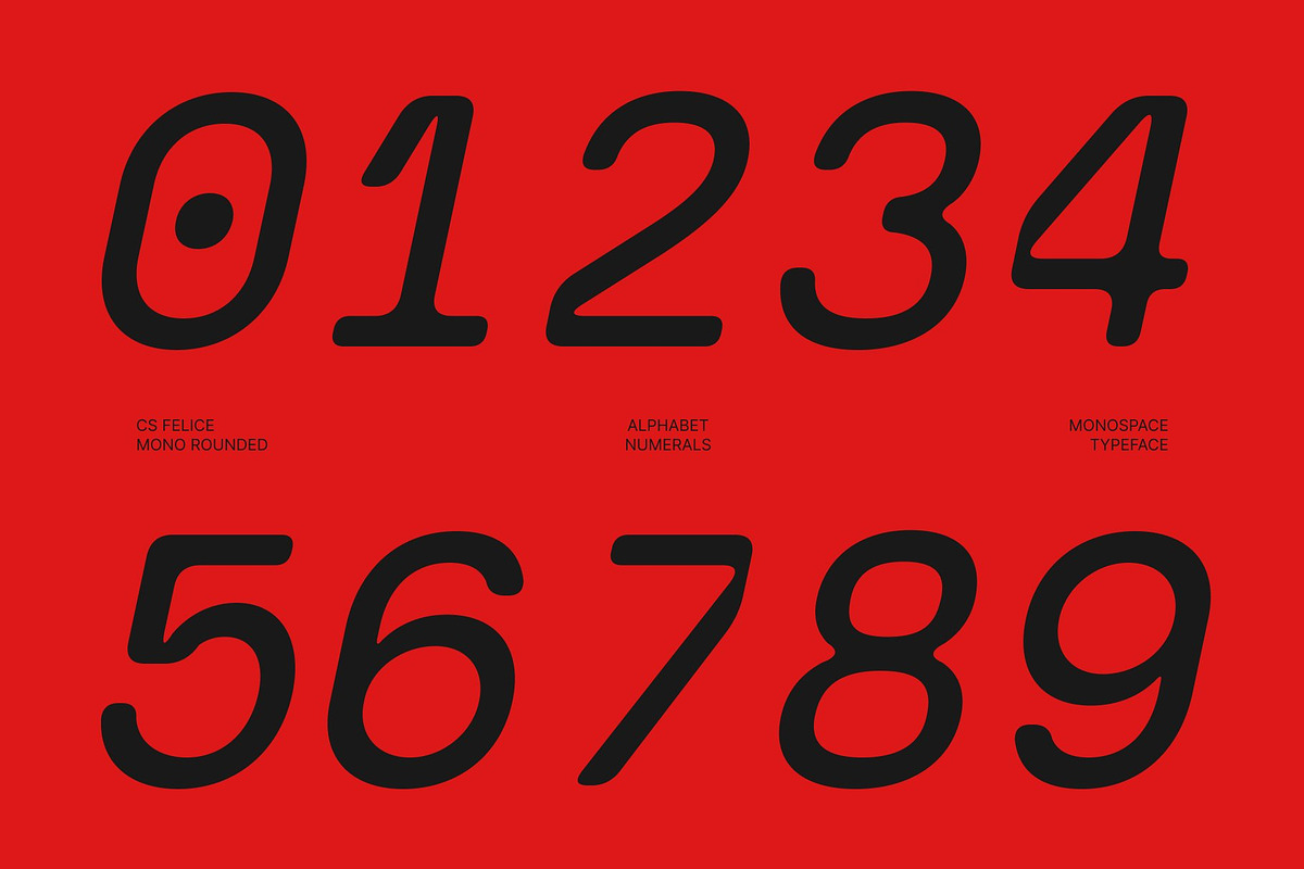 CS Felice Mono Rounded, a Sans Serif Font by Craft Supply Co. (Photo 4 of 8)