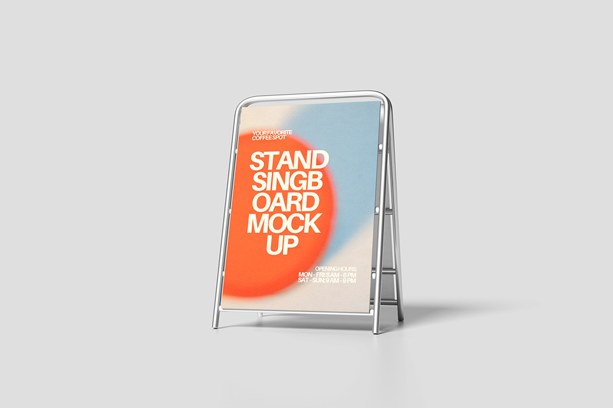 High Quality Signboard Mockup, an Advertising Mockup by Pikachudesign (Photo 2 of 5)