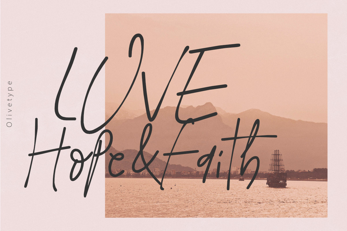 Fitsy, a Handwritten Font by Olivetype (Photo 3 of 5)