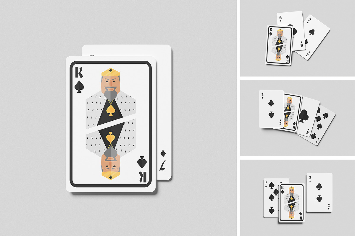 Poker Card Mockup, an Advertising Mockup by swsi-studio (Photo 1 of 5)