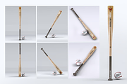 Baseball Bat Mock-Up, a Product Mockup by DesignRushMarket (Thumbnail 5 of 6)